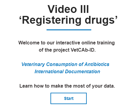 Video III - Registering drugs